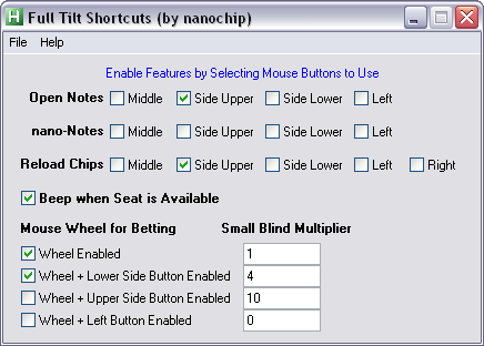 Full Tilt Shortcuts (FTS)